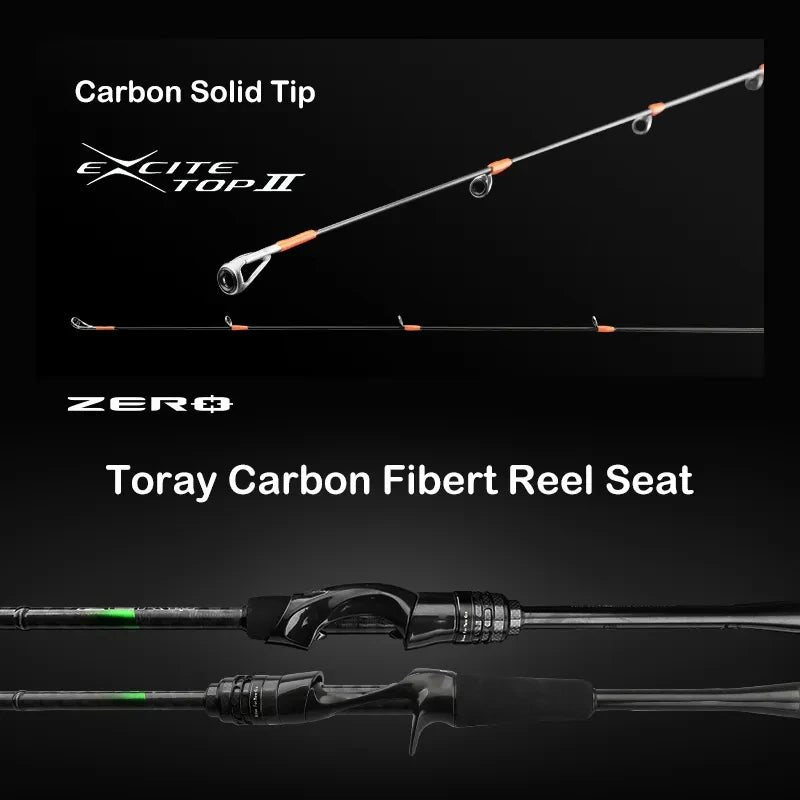 PURELURE ZERO Small Bait Light High Carbon Long Throwing Rod Rock Fishing Spinning Trout Rod BFS Fishing Casting UL Stream Bass