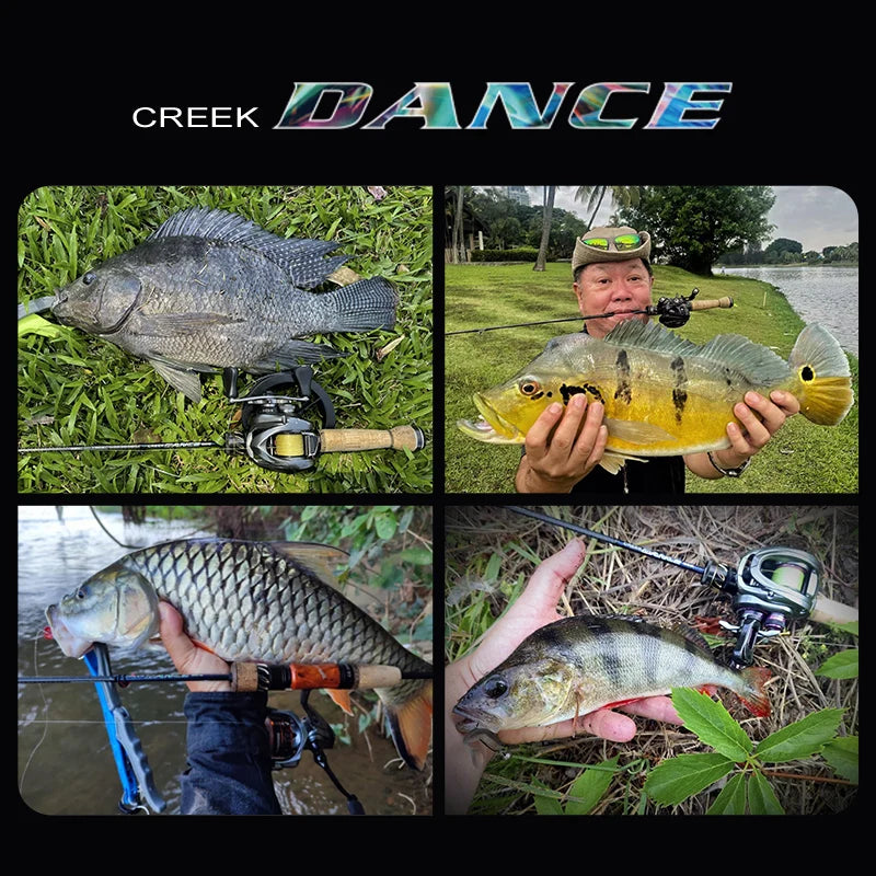 PURELURE CREEK DANCE Trout Rod BFS Fishing Casting UL Spinning Light Travel Rod Stream Ejection Rod Fuji Alconite Ring Perch