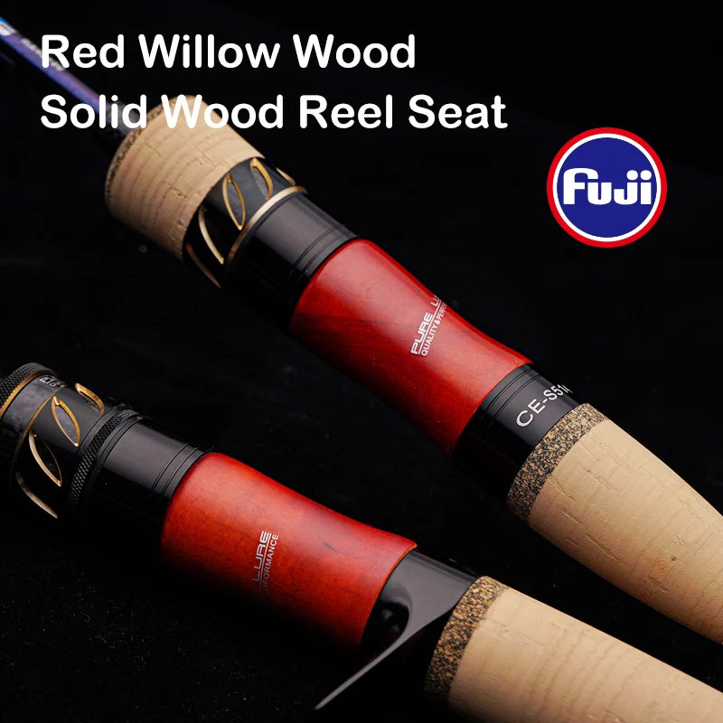 PURELURE CREEK DANCE Trout Rod BFS Fishing Casting UL Spinning Light Travel Rod Stream Ejection Rod Fuji Alconite Ring Perch