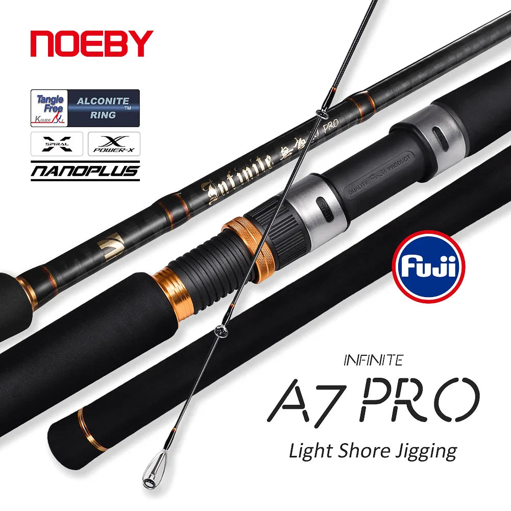 Shore Jigging Fishing Rod 2.49M 2.75M 2.9M Fuji Guide Reel Seats Inshore Jigging Spinning Rod Saltwater Fishing Rod