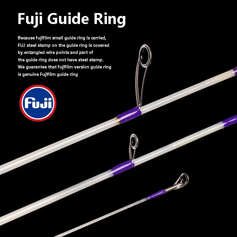 FUJI Fishing Rod Casting Spinning Fishing Rod Portable 4 Section Ultra-Soft Micro-Object 1.4M XUL Slow-Adjusted Catapult Pole