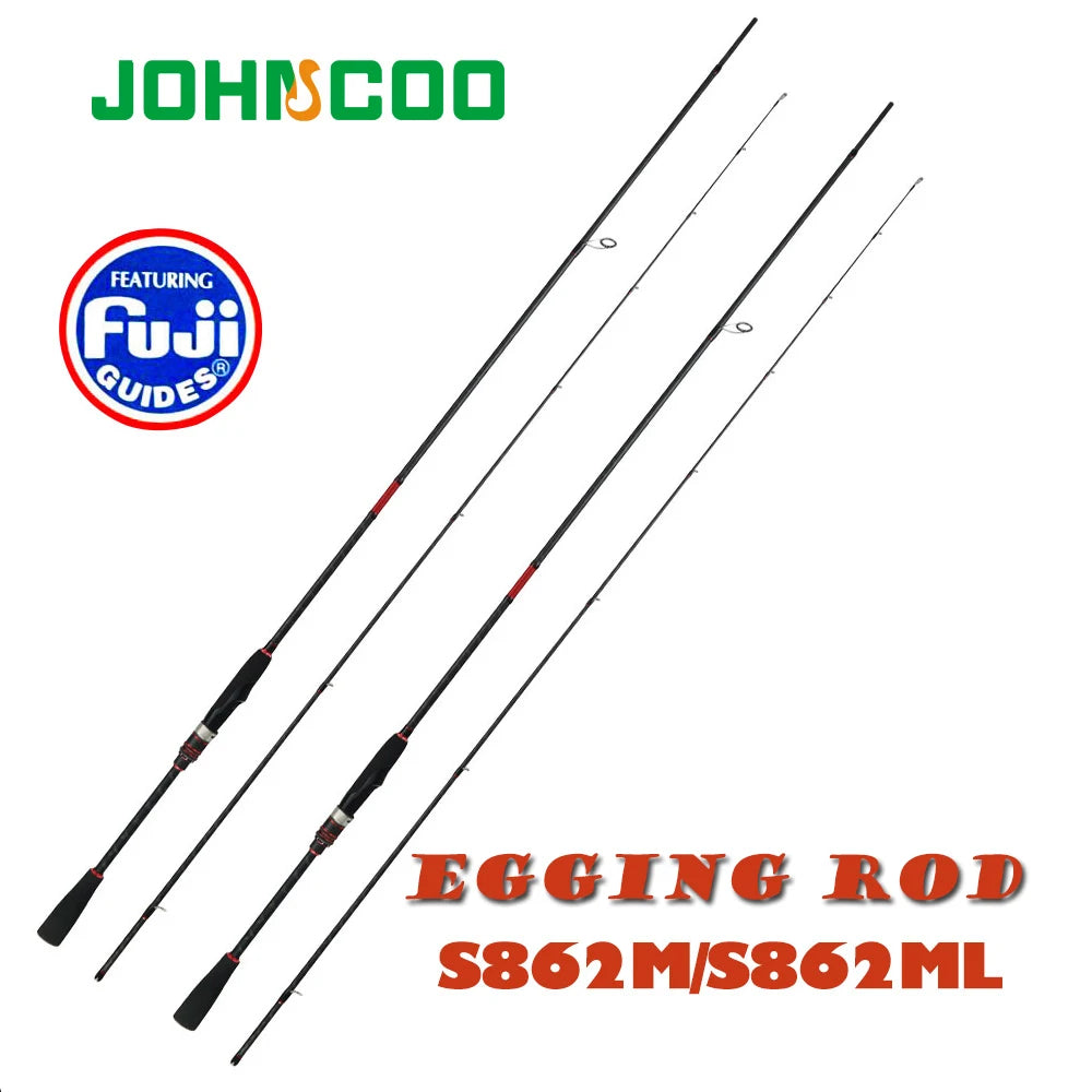 2.59M ML M Egging Fishing Rod with Fuji Rings Inshore  Kota Egi Rod for Squid Fast Action 1.8-3.5# Inshore Egging Rod