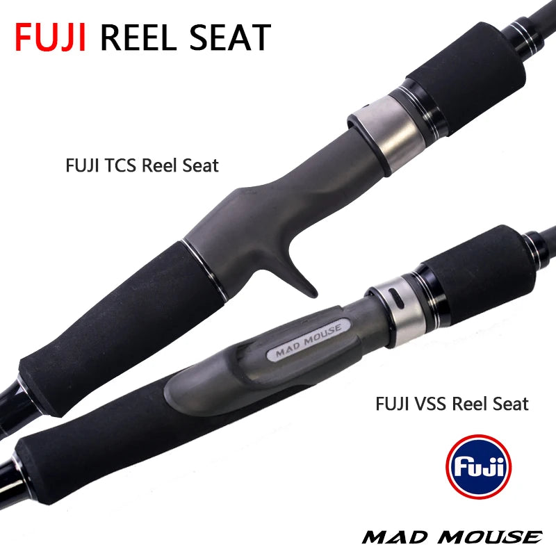 MADMOUSE Japan Full Fuji Parts Slow Jigging Rod 6"3 Jig Weight 80-350G 15Kgs Shipping/Casting Boat Rod Slatwater Fishing Rod
