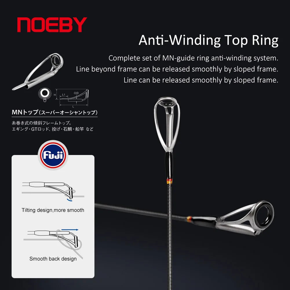 Shore Jigging Fishing Rod 2.49M 2.75M 2.9M Fuji Guide Reel Seats Inshore Jigging Spinning Rod Saltwater Fishing Rod