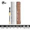 BROOK Super Light Fishing Rod 4+1 Section 74G MF Action Fuji Guide M/ML/MH Travel Spinning Casting Rod for Bass Pike Rod