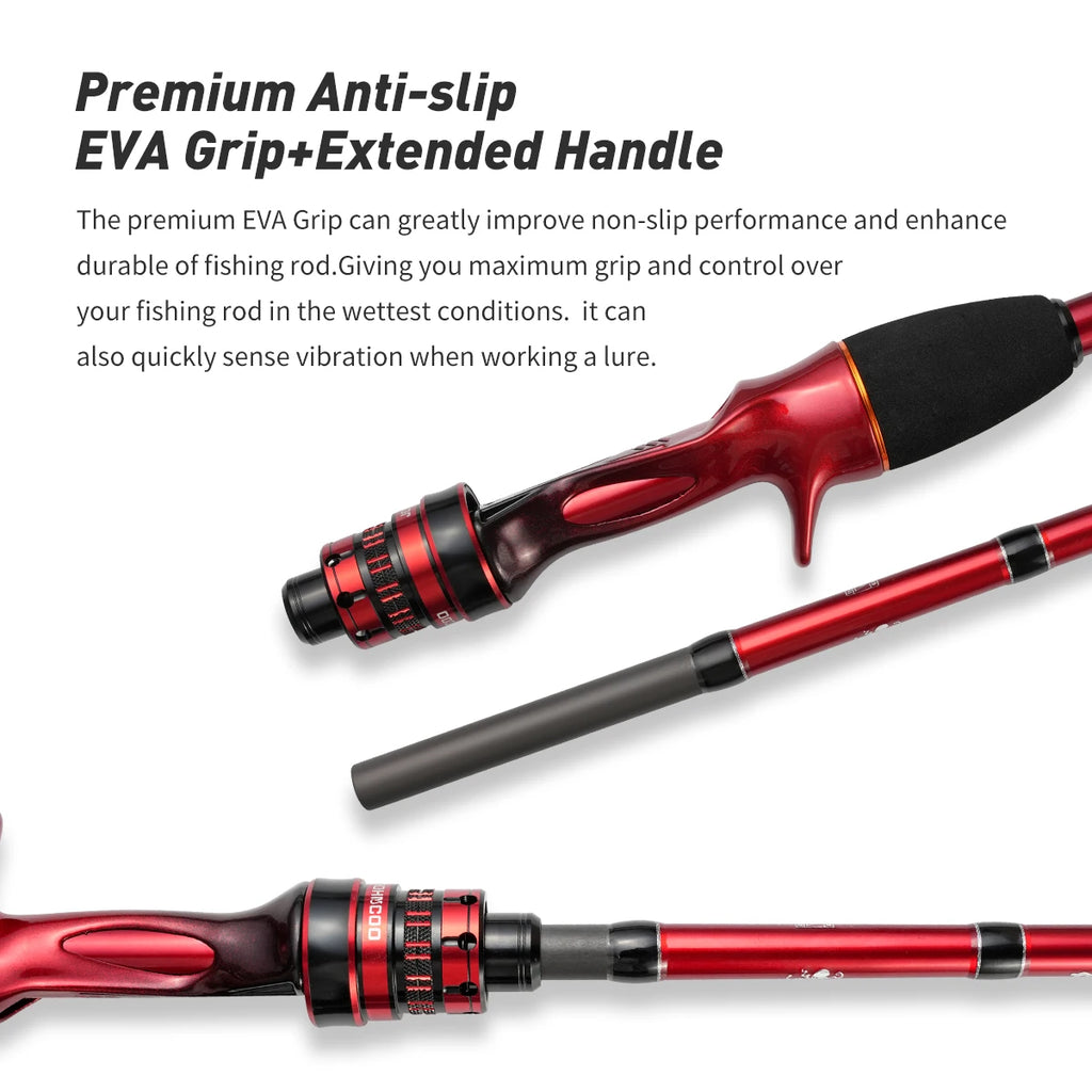 Sea Fishing Rod 175M MT Cuttlefish Rod Metal Tip Octopus Fishing Rod with Fuji Rings Hanchi Fishing Rod Light Weight