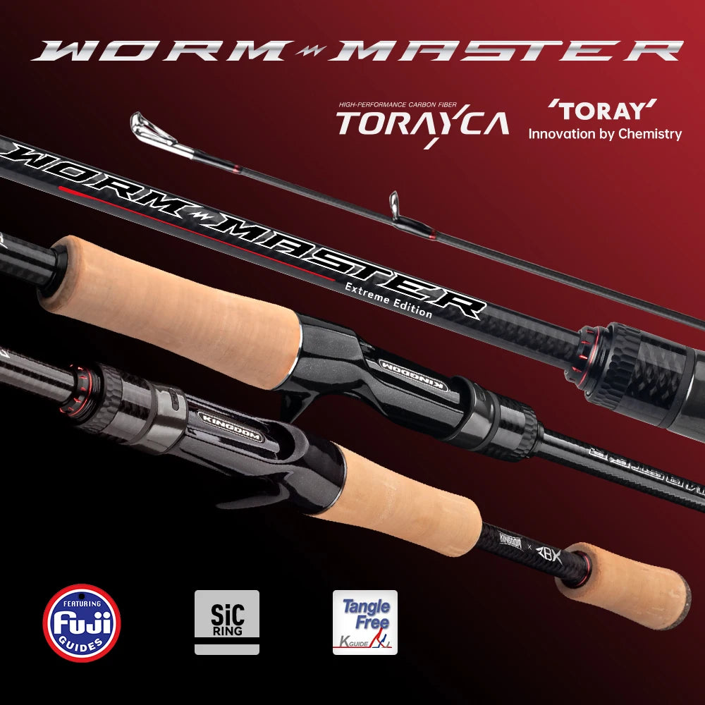 Fishing Rod Worm Master Fuji SIC Guide Ring Toray 33+40T Carbon Cloth 2.01M 2.03M Shore Throwing Salmon Fishing Rod
